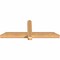 Ekena Millwork Eugene Smooth Timber Gable Bracket, Western Red Cedar, 48"W x 18"H x 3 1/2"D x 3 1/2"F, 9/12 Pitch GBW048X18X0404EUG00SWR - alternate 5